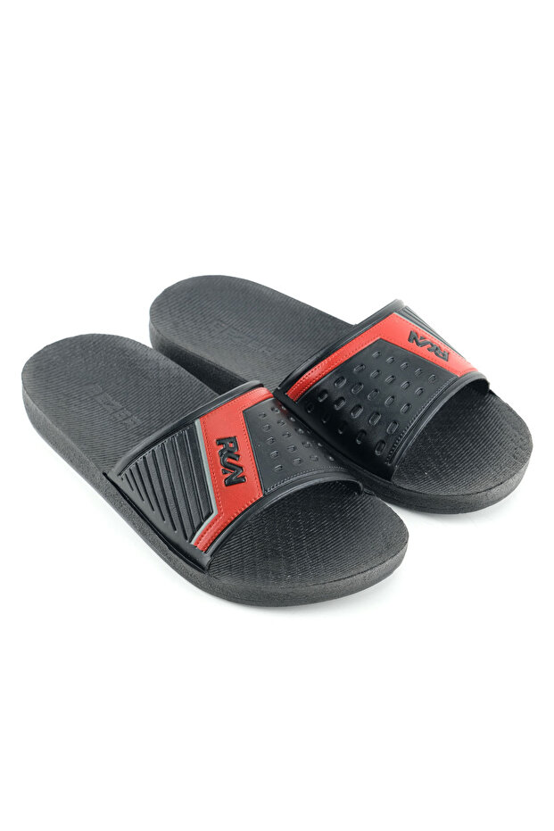 Men's Summer Pu Sole Artificial Leather Suitable for Wet Floor Home Garden Pool Beach Slippers - 3