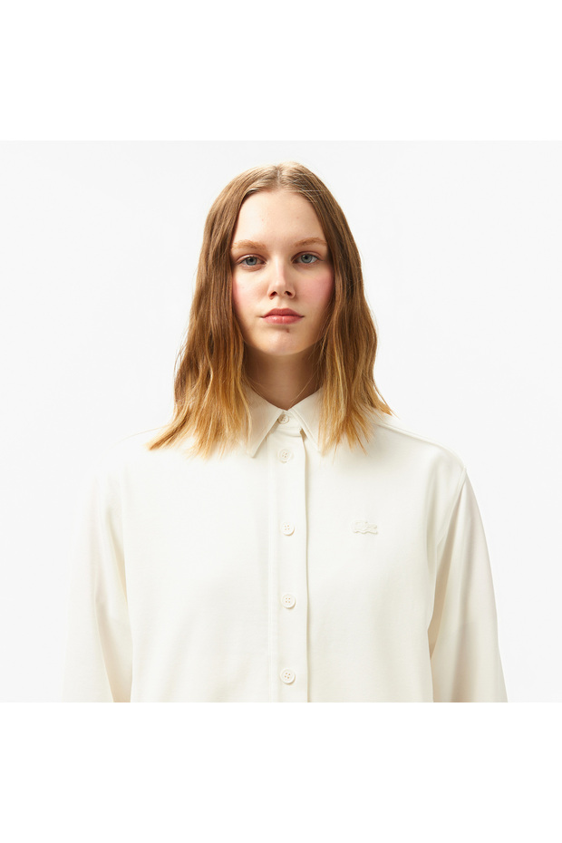 Kadın Regular Fit Beyaz Gömlek - 2