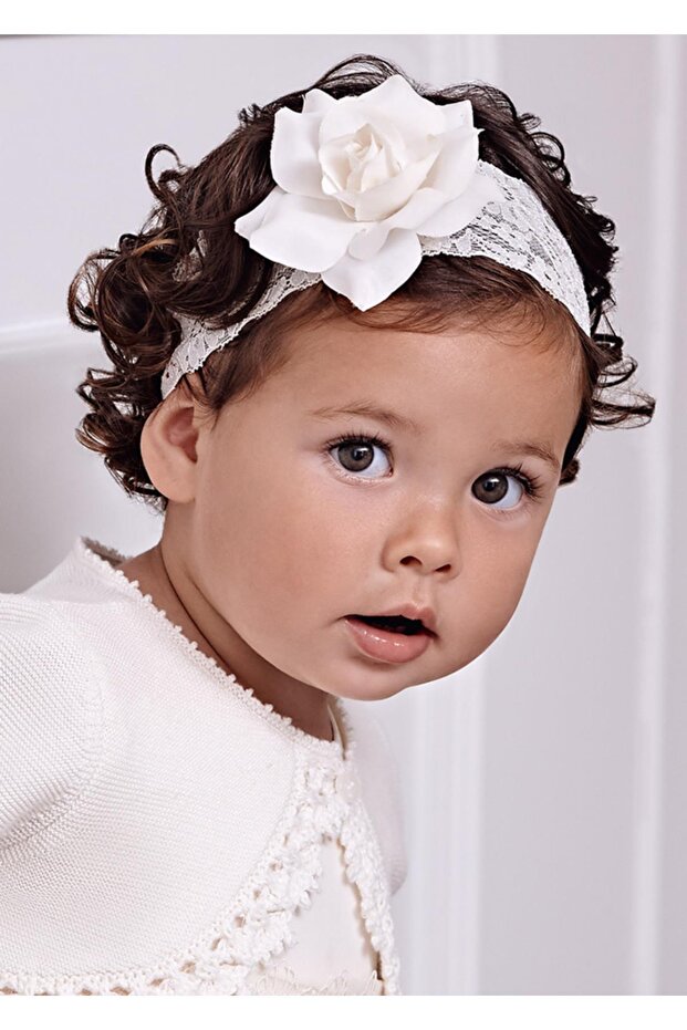 Abel&Lula Girl's Ecru Hair Band