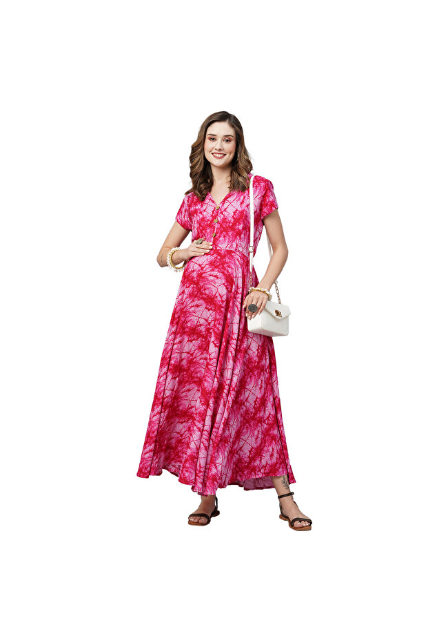 Women's Rayon Maternity & Nursing Dress
