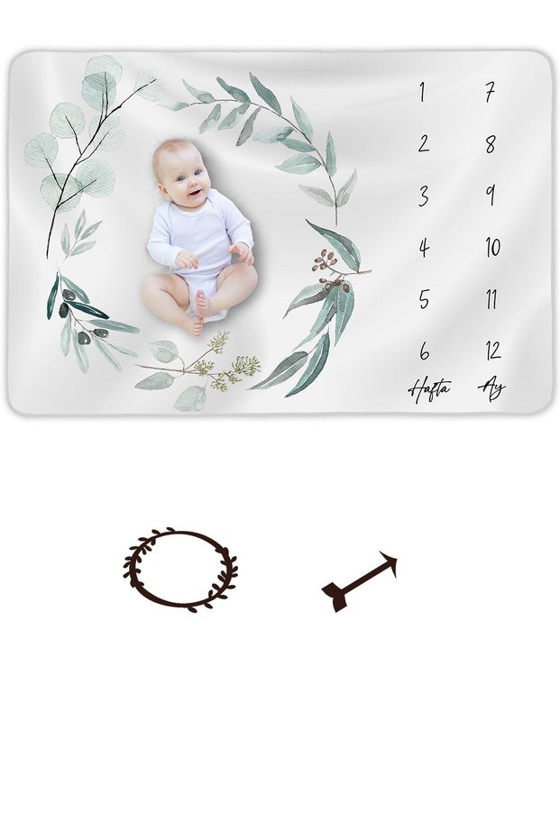Baby Memory Blanket, Newborn Monthly Concept Photo Shoot Cover 150X100Cm, Baby Gift