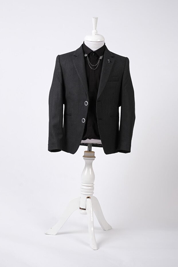 Erkek Çocuk Örme Kumaş Ceket - 1