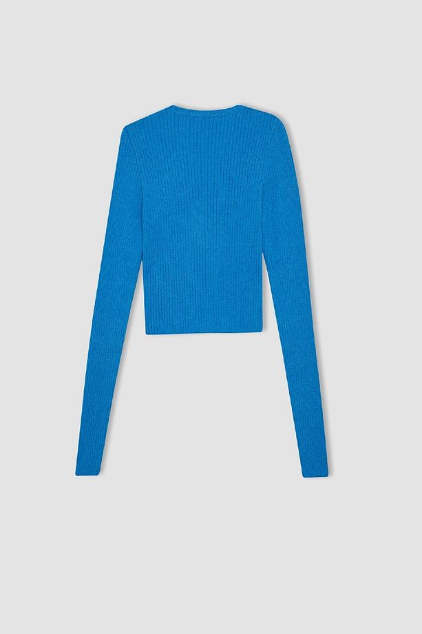 Coool Regular Fit Crop Düğmeli V Yaka Triko Hırka A2076ax23au - 8