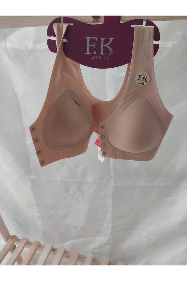 حمالة صدر بأزرار أمامية قابلة للإزالة بدون أسلاك داخلية مقطوعة بالليزر - 4