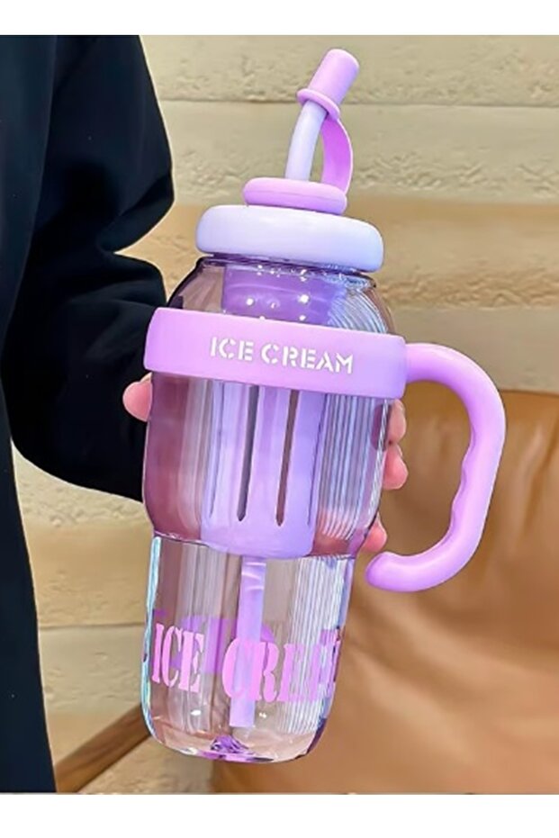 Kitchen Beauty Ice Bottle - Pipetli Matara Lüks Matara Suluk Detoks Suluğu