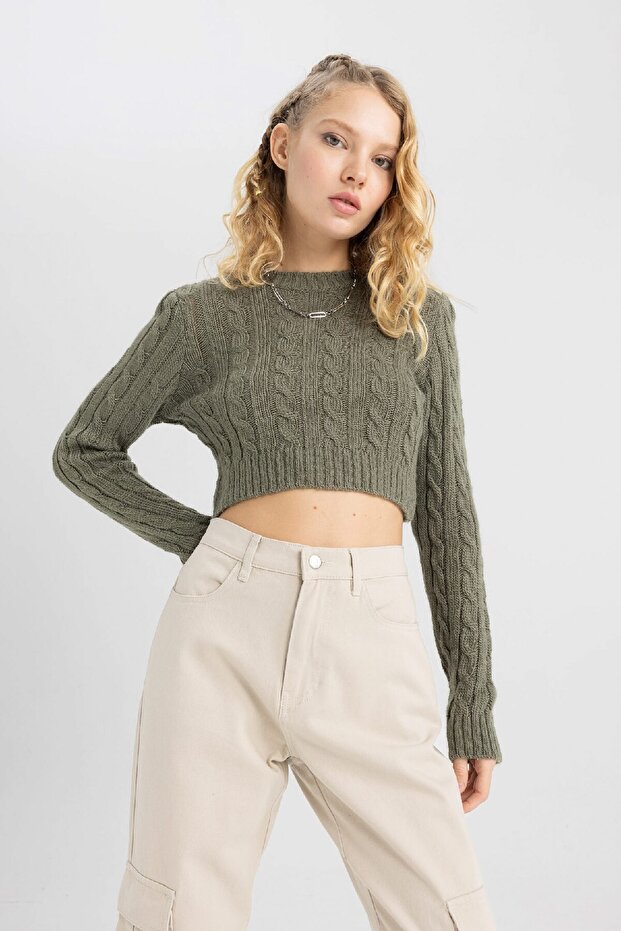 Coool Regular Fit Bisiklet Yaka Kazak B1750ax23wn - 1