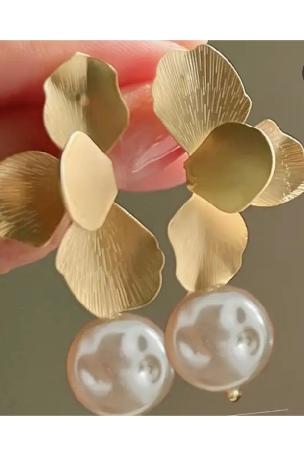 Çiçek inci küpe - 3