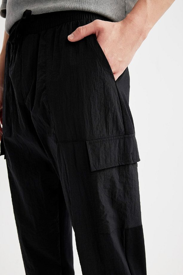 Regular Fit Ince Eşofman Altı Kargo Cepli Lastikli Paça B4377ax24sp - 5