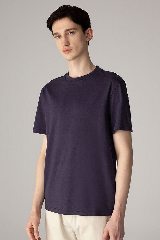 %100 Pamuk New Regular Fit Bisiklet Yaka Basic Düz Kısa Kollu Tişört V7699az24sp - 1