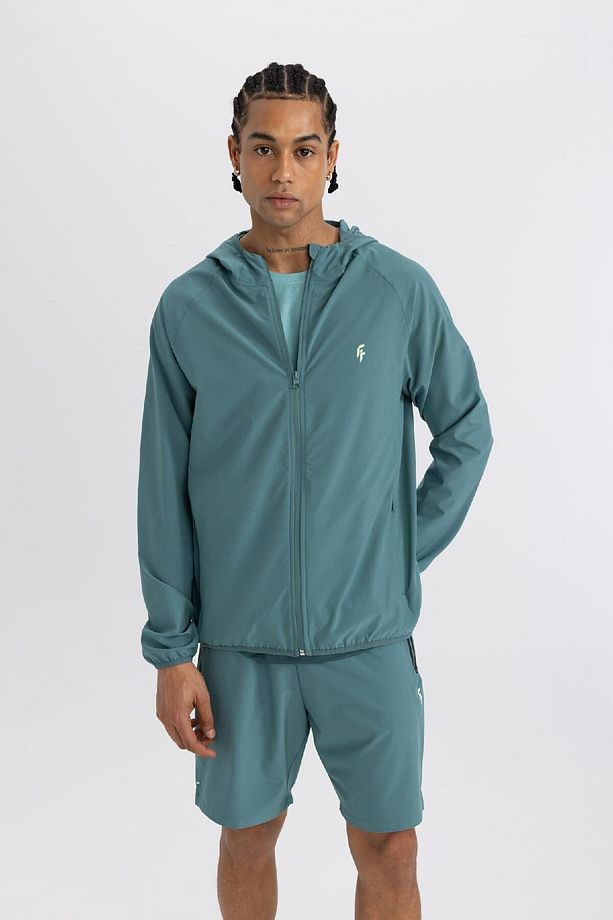 Fit Standart Fit Kapüşonlu Dokuma Fermuarlı Sporcu Hırka B5145ax24sp - 1
