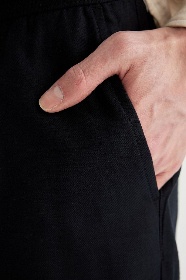 Yazlık Jogger Pantolon Basic Düz Cepli Dar Paça B4091ax24sp - 5