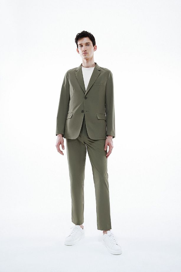 Regular Fit Ceket Yaka Düğmeli Astarlı Basic Düz Blazer Ceket B7179ax24sp - 2