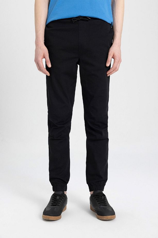 Regular Fit Jogger Gabardin Pantolon Beli Bağcıklı Cepli Düz Paça B6148ax24sp - 4