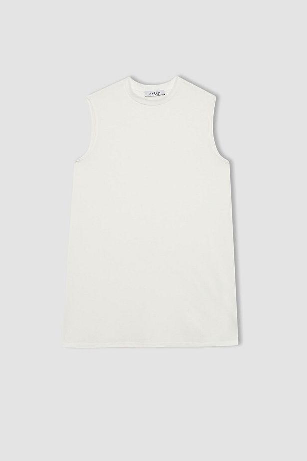 Regular Fit Bisiklet Yaka Kolsuz Basic Düz Tunik A8352ax24sp - 7