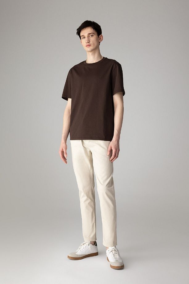 %100 Pamuk New Regular Fit Bisiklet Yaka Basic Düz Kısa Kollu Tişört V7699az24sp - 2
