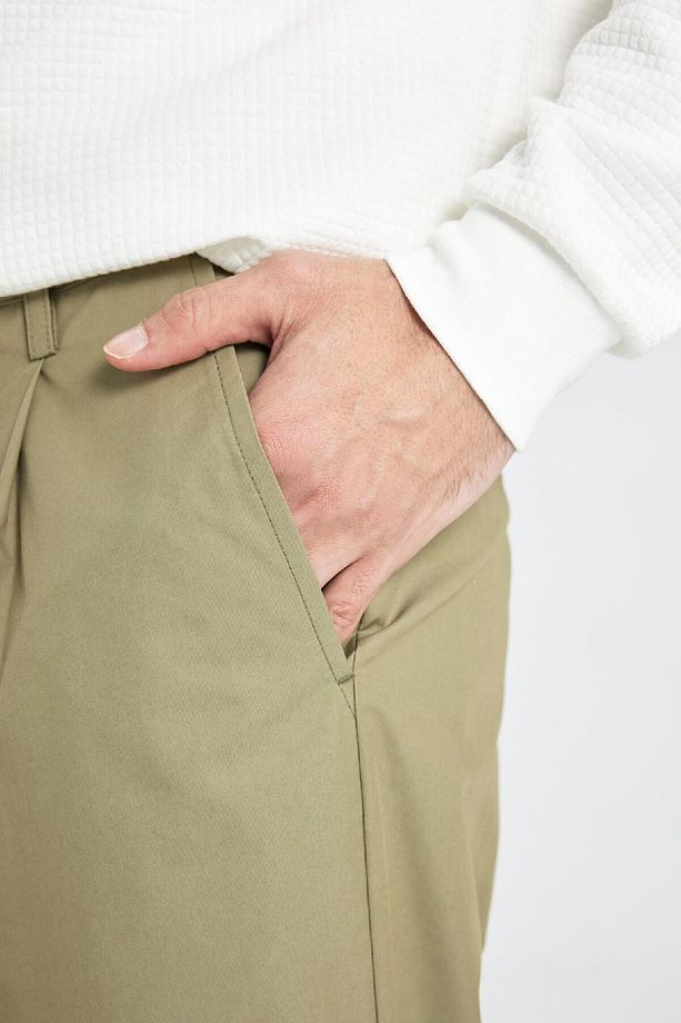 Yazlık Kumaş Pantolon Tapered Fit Normal Kesim Düz Paça Cepli B6667ax24sp - 8