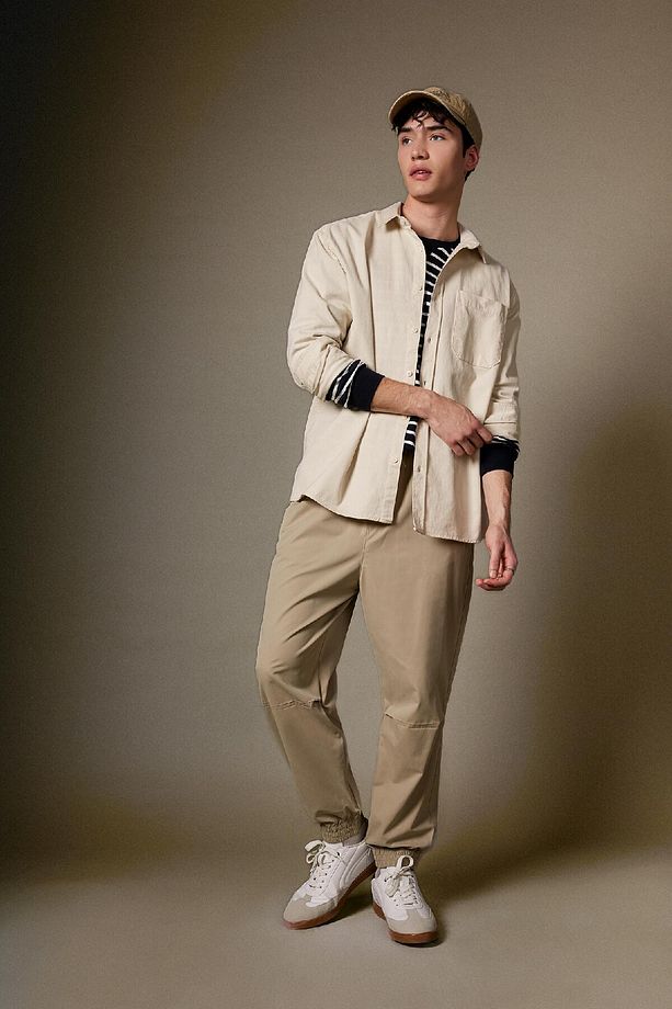 Jogger Gabardin Pantolon Regular Beli Bağcıklı Cepli Lastikli Paça B7493ax24sp - 2