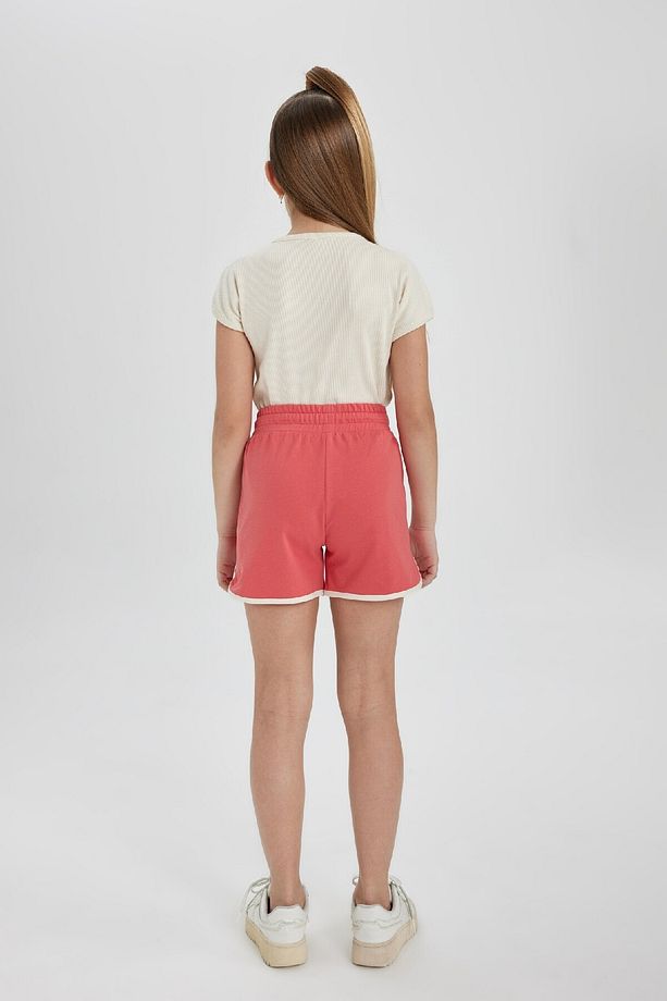 Kız Çocuk Beli Lastikli Basic Düz Şort B5164a824hs - 6