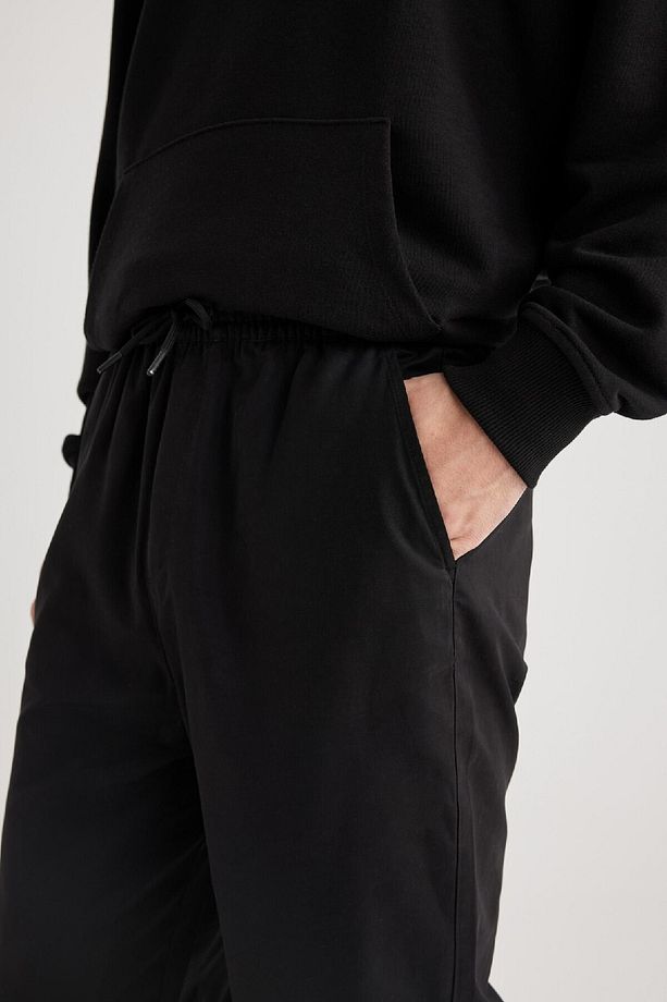 Jogger Gabardin Pantolon Regular Beli Bağcıklı Cepli Lastikli Paça B7493ax24sp - 8