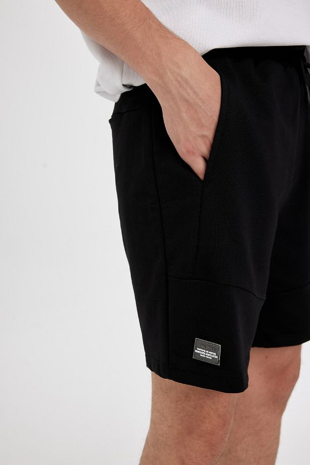Slim Fit Dar Kesim Dar Paça Basic Düz Şort B8674ax24sm - 6