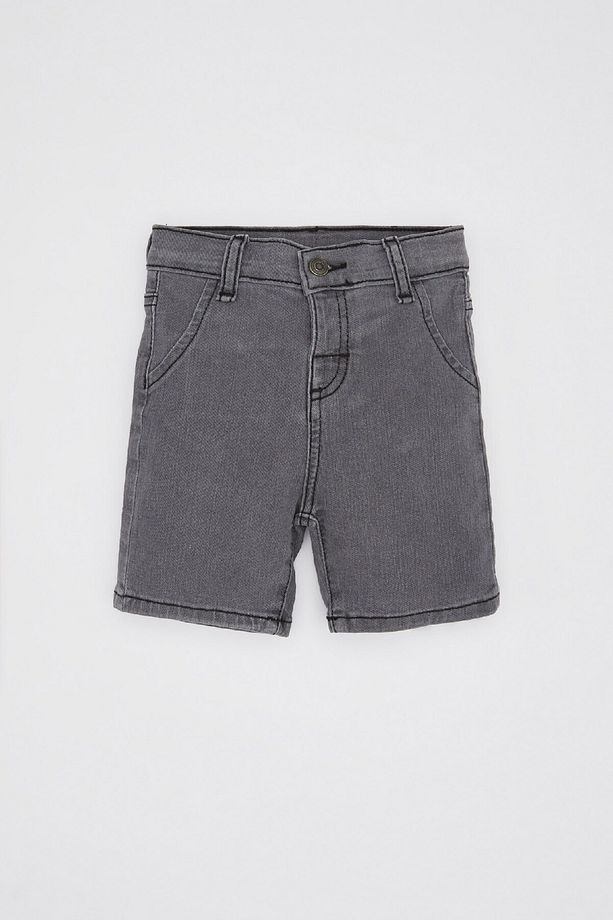 Erkek Bebek Basic Düz Cepli Jean Şort B6751a524sm - 1