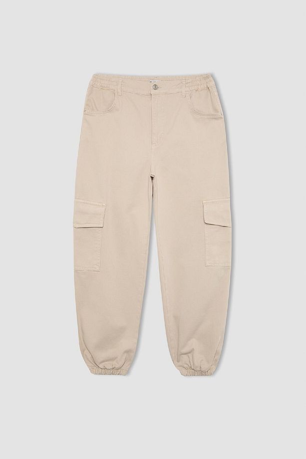 Coool Jogger Pantolon Gabardin Kumaş Normal Bel Basic Düz Kargo Cepli B0454ax24sp - 7