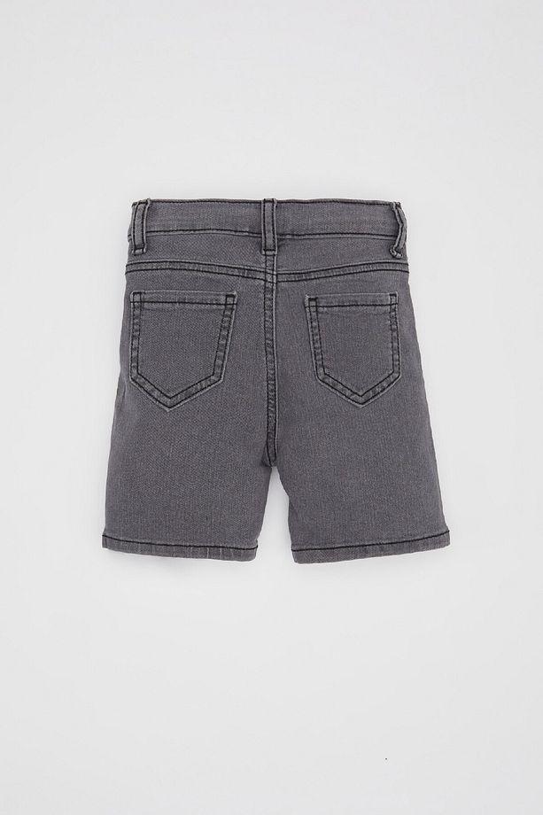 Erkek Bebek Basic Düz Cepli Jean Şort B6751a524sm - 4