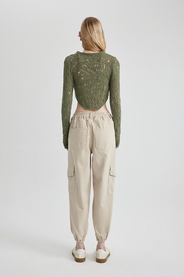 Coool Jogger Pantolon Gabardin Kumaş Normal Bel Basic Düz Kargo Cepli B0454ax24sp - 6