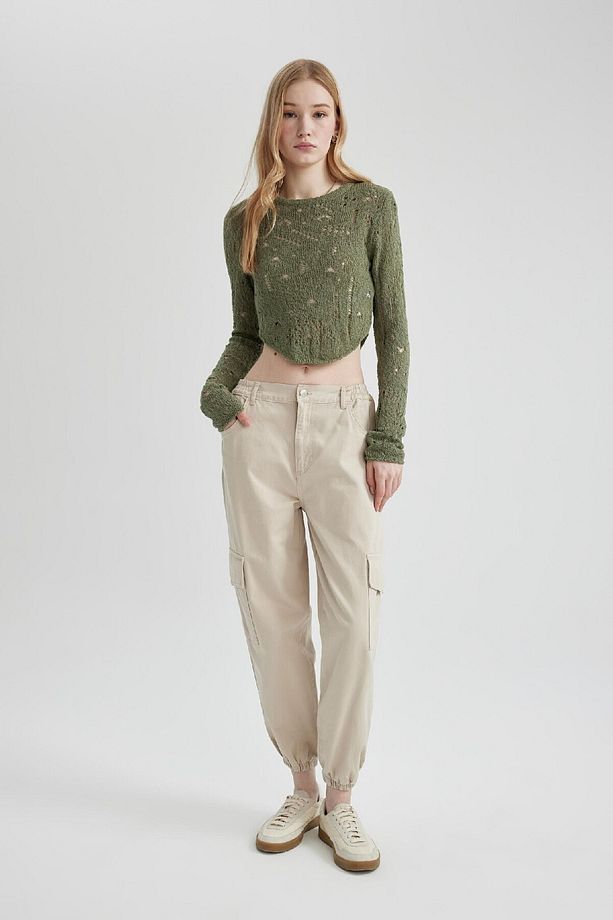 Coool Jogger Pantolon Gabardin Kumaş Normal Bel Basic Düz Kargo Cepli B0454ax24sp - 2