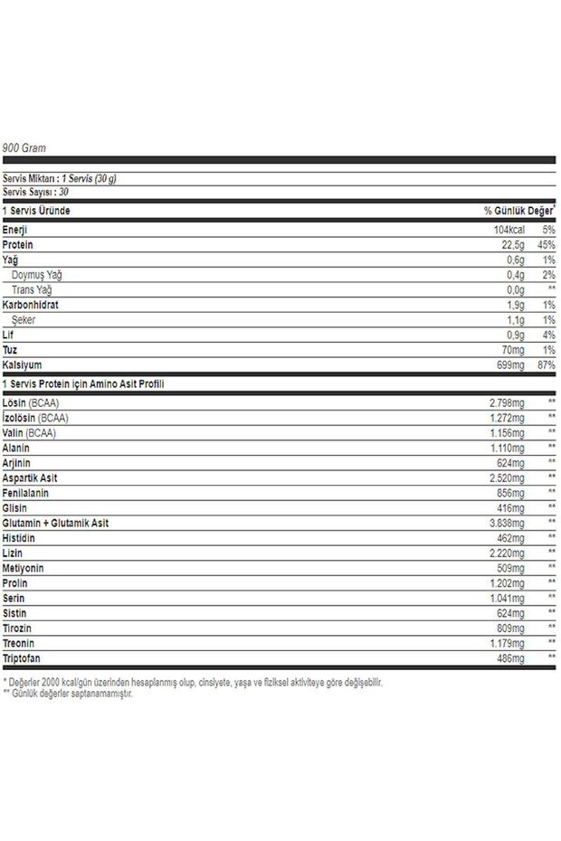 Micellar Casein Kazein Süt Proteini 900 Gr 30 Servis Çikolata Aromalı - 2