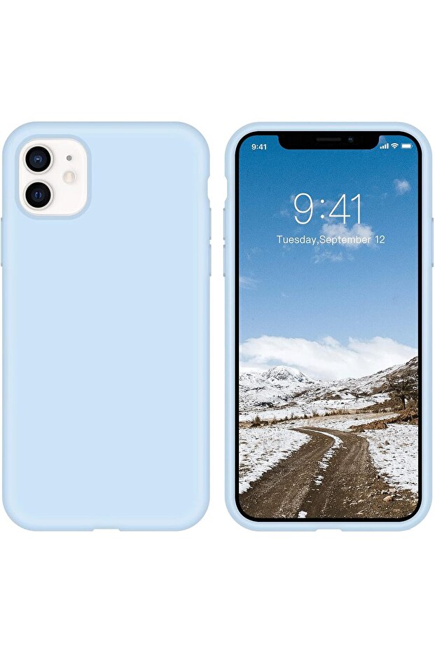 حافظة هاتف بشعار آيفون 11، حافظة رفيعة من مطاط السيليكون الناعم مضادة للخدش ومتينة - 1