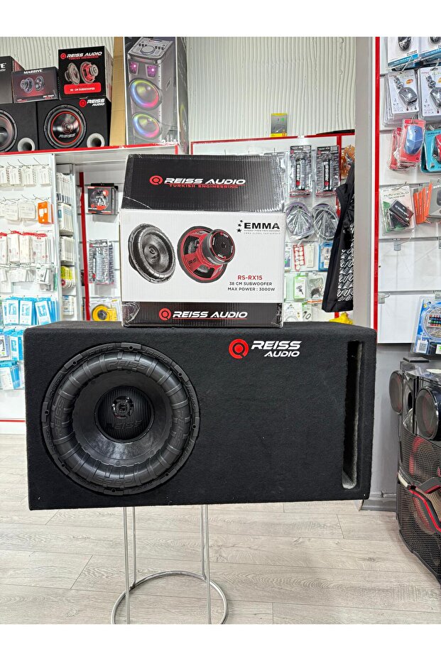 Audio Rs-rx15 D2 L Port Kabinli 3000wat 1500 Rms 38cm Subwoofer Bas Çift Bobin - 1