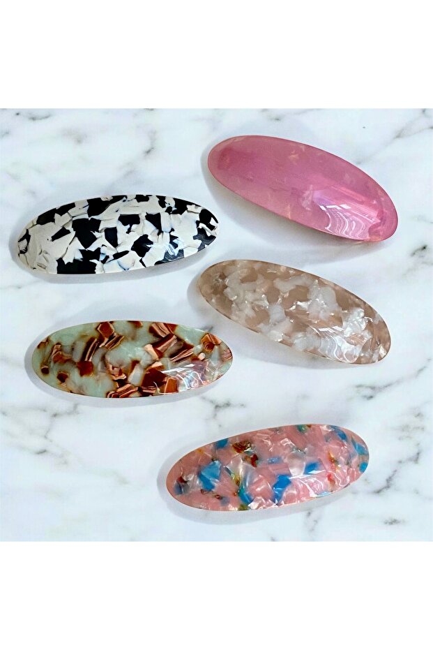 Patterned Bone Curved Oval Automatic Buckle - 2