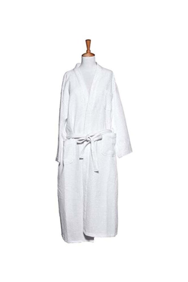 Cotton Bathrobe White L