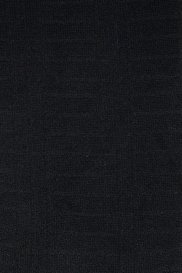 Men's Black Patterned Single Socks - 2
