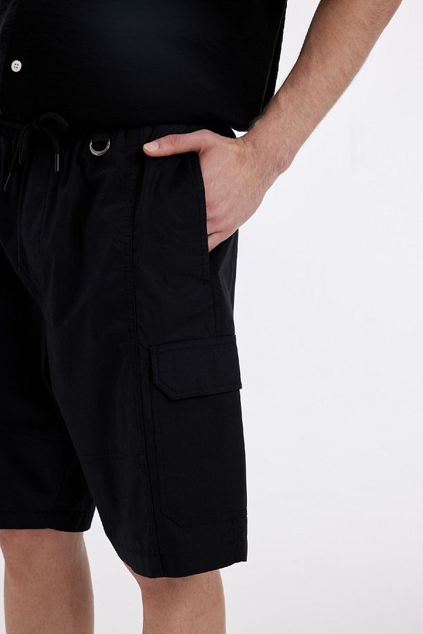 Relax Fit Paraşüt Kargo Bermuda Şort B5677ax24sm - 6