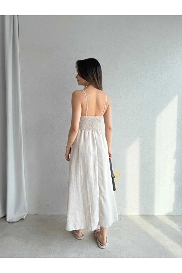 REYNA Midi Elbise - 3