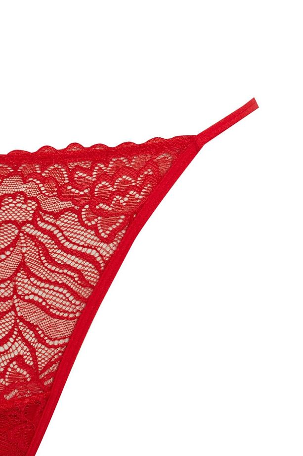 Fall In Love Kırmızı Dantel String Slip Külot B4834ax23wn - 4