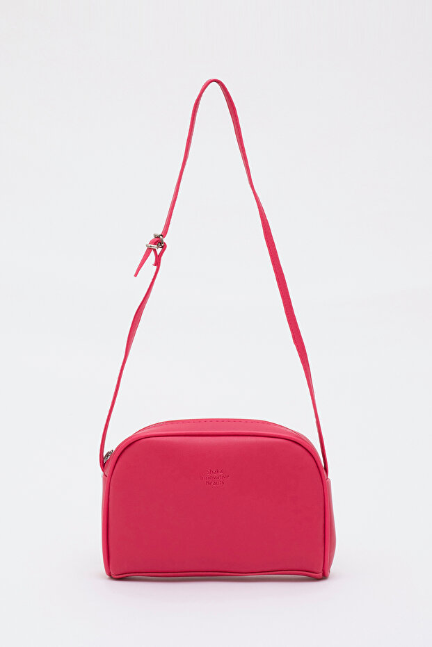 Fuchsia Shk25 Mini Urban Cross Strap Single Compartment Faux Leather Arm and Shoulder Bag