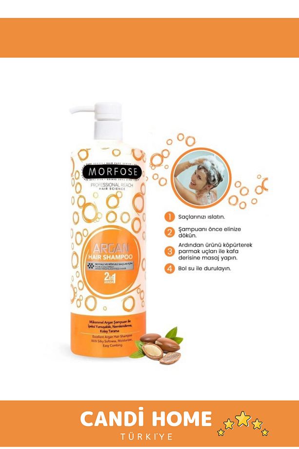 Premium Özel Seri Boyalı Saçlar İçin Kullanılan 1000 ML Argan Şampuan - 2