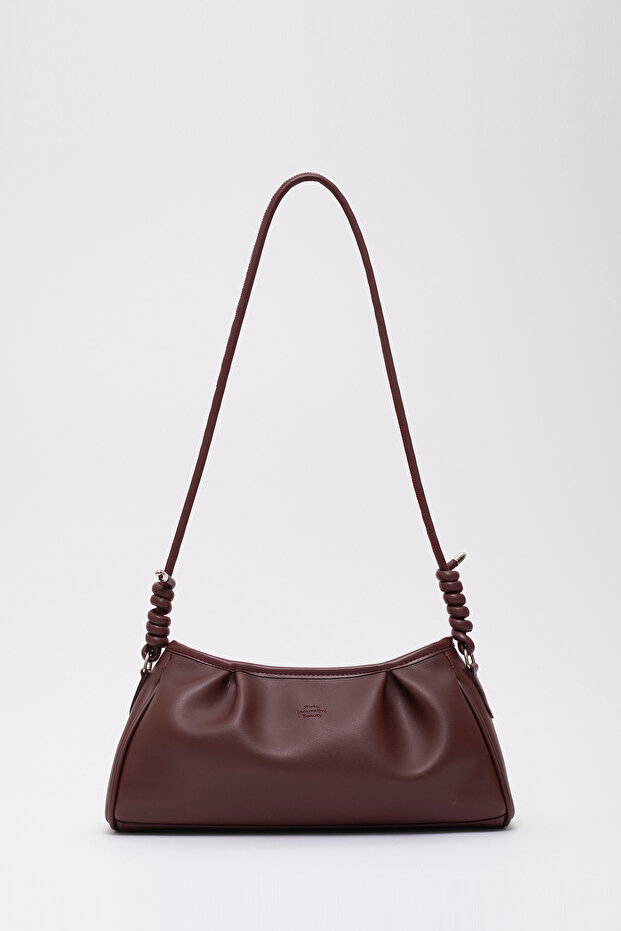 Claret Red Shk172 Faux Leather Zippered Single Compartment Strap Hand, Arm and Shoulder Bag