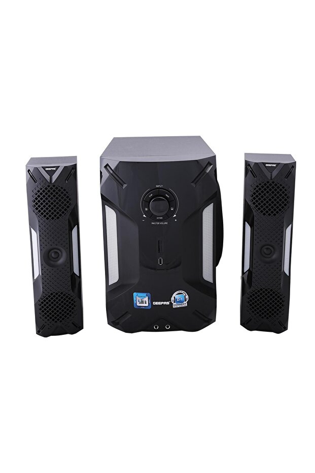 2.1 Multimedia Speaker 35000 Watts 8"Woofer|USB, Bluetooth & Multiple Device Inputs Pc, Ps4|GMS8507 - 1