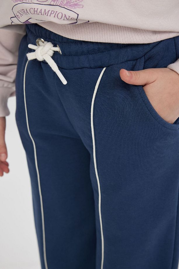Kız Çocuk Loose Fit Beli Bağcıklı Lastikli Paça Cepli Jogger Eşofman Altı C0309a824sp - 8