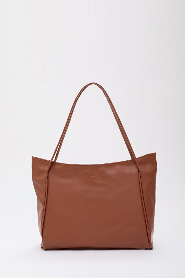 Taba Shk90 Faux Leather Hand, Arm and Shoulder Shopper Bag with Internal Compartment and Zipper