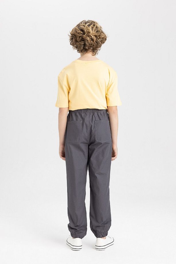 Erkek Çocuk Beli Bağcıklı Lastikli Paça Cepli Jogger Ribana Pantolon C0973a824sp - 6