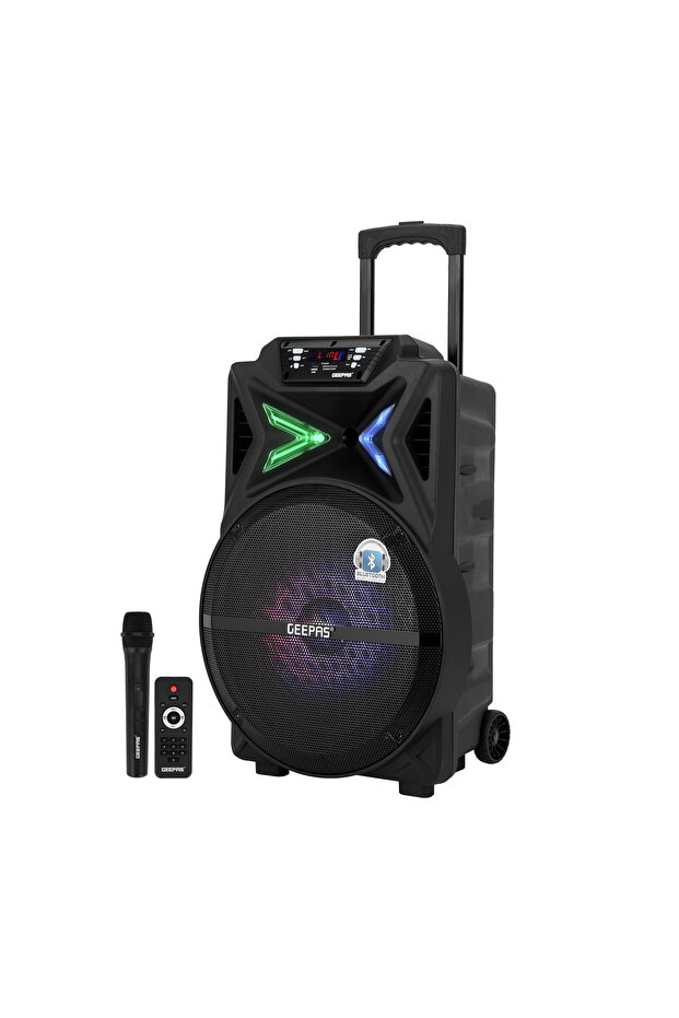 Rechargeable Trolley Bluetooth Speaker - Wireless Microphones| GMS11131