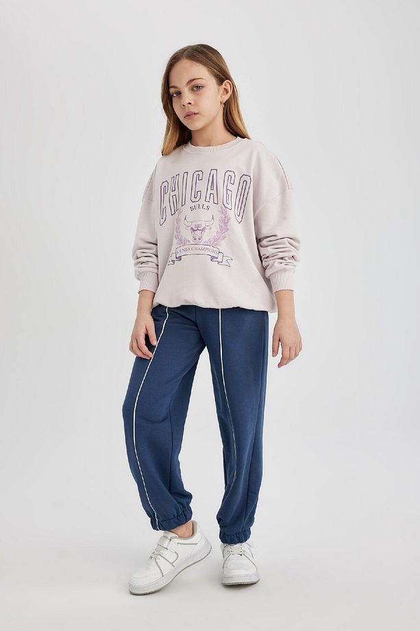 Kız Çocuk Loose Fit Beli Bağcıklı Lastikli Paça Cepli Jogger Eşofman Altı C0309a824sp - 5