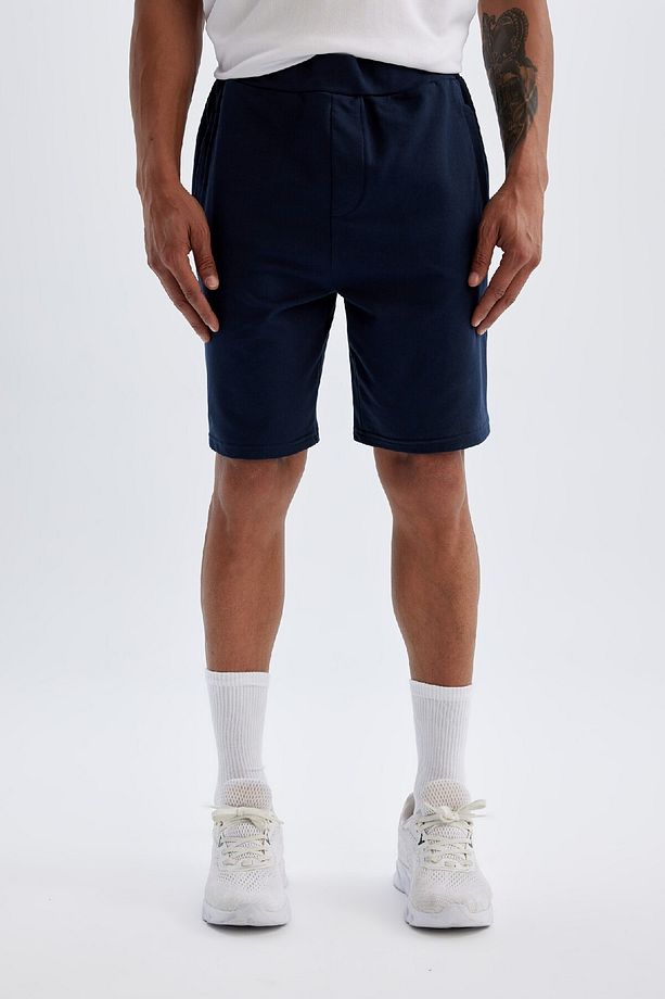Fit Standart Fit Sporcu Basic Düz Kısa Paça Şort C0427ax24sm - 4