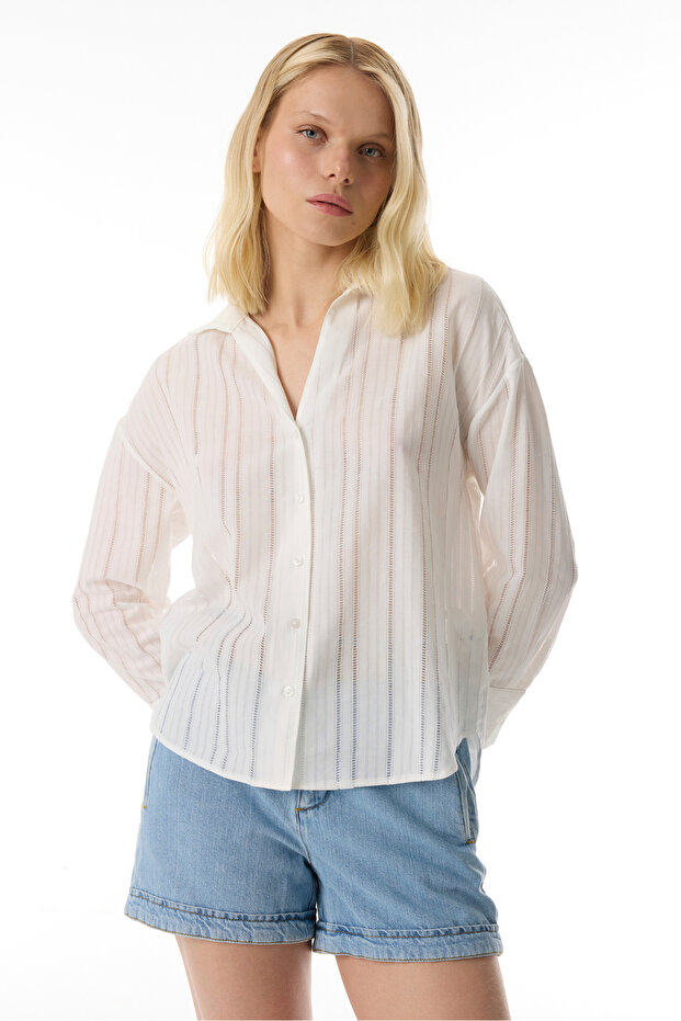 REGULAR FIT MİNİ JEAN ŞORT - 4