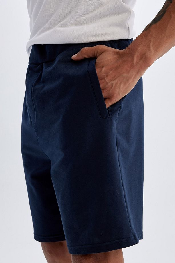 Fit Standart Fit Sporcu Basic Düz Kısa Paça Şort C0427ax24sm - 5